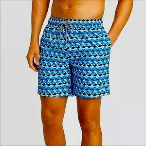 Speedo Men's 8 Geometric Volley Swim Shorts
